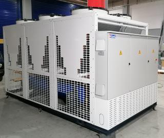 Air to Water Chiller with Screw Compressors BRAC 115 / R134a, for an industrial company in Oinofyta