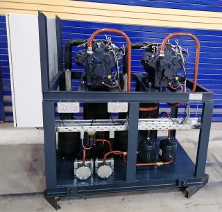 Water-Cooled Brine Chiller BWWC 032 / R290, for an industrial refrigeration project in Kavala